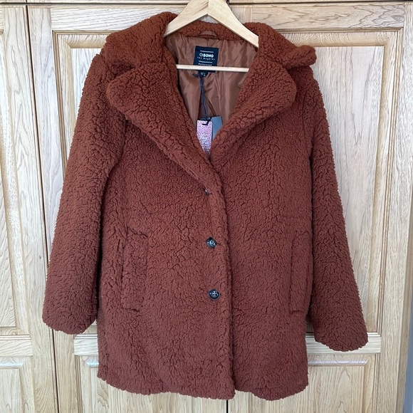 Ci Sono Jackets & Blazers - NWT Ci Sono Faux Fur Teddy Jacket size large